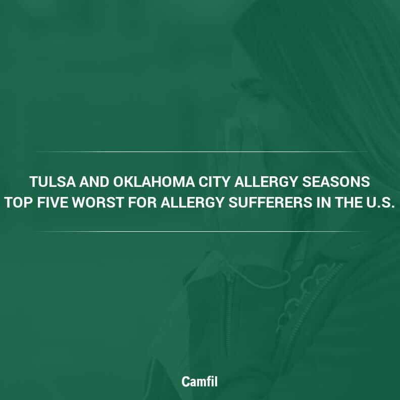 Tulsa and Oklahoma City Allergy Seasons Ranked in the Top Five Worst for Allergy Sufferers in the U.S.